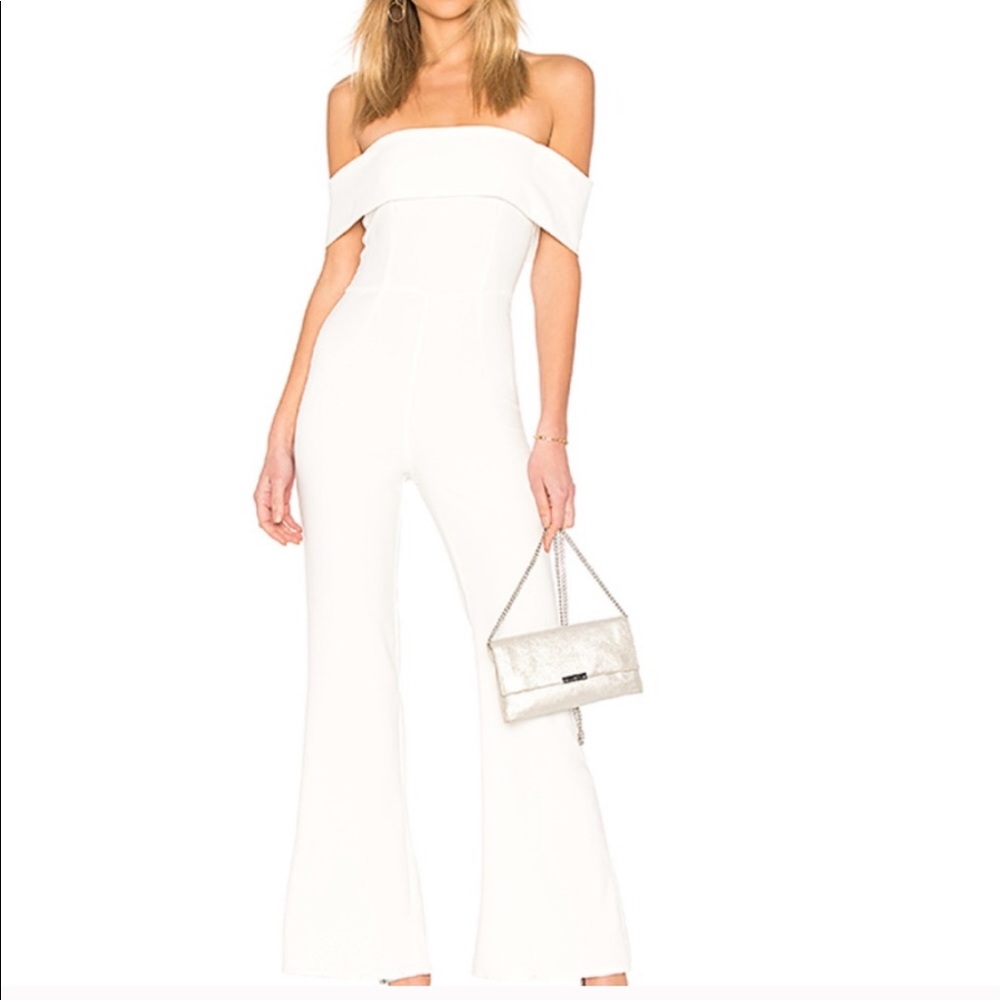 White Superdown jumpsuit from Revolve NWT